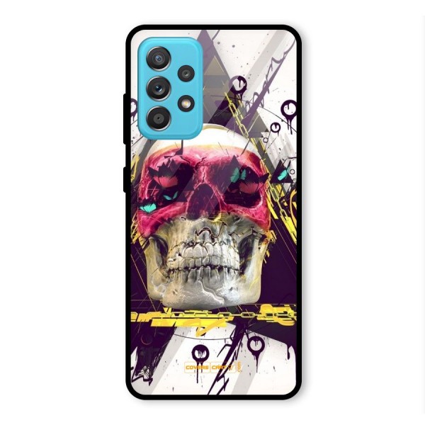 Abstract Skull Glass Back Case for Galaxy A52s 5G