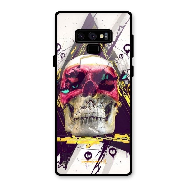 Abstract Skull Glass Back Case for Galaxy Note 9