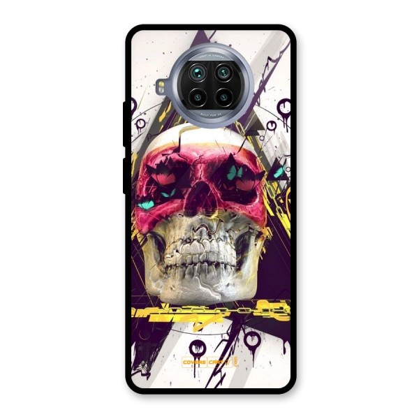 Abstract Skull Glass Back Case for Mi 10i