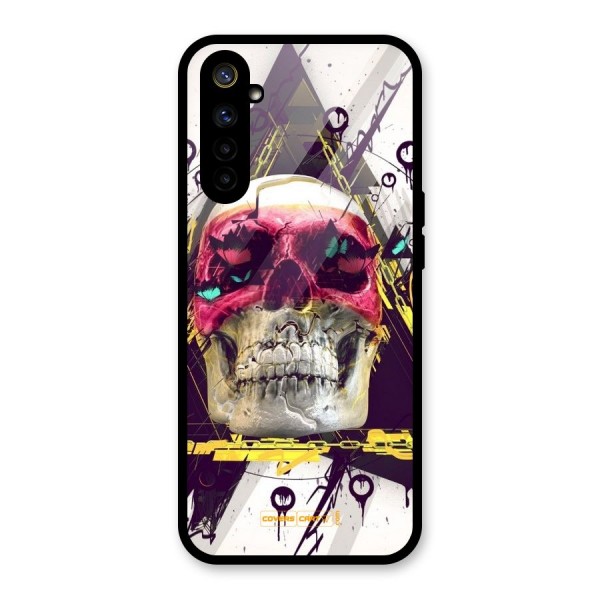 Abstract Skull Glass Back Case for Realme 6i