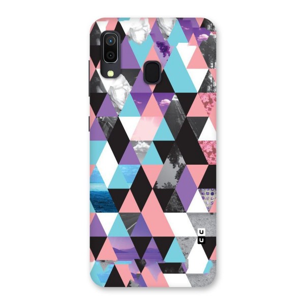 Abstract Splash Triangles Back Case for Galaxy A20