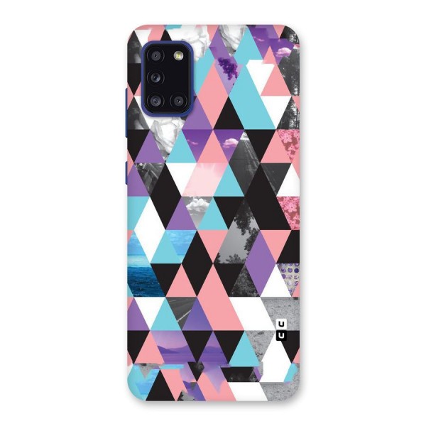 Abstract Splash Triangles Back Case for Galaxy A31