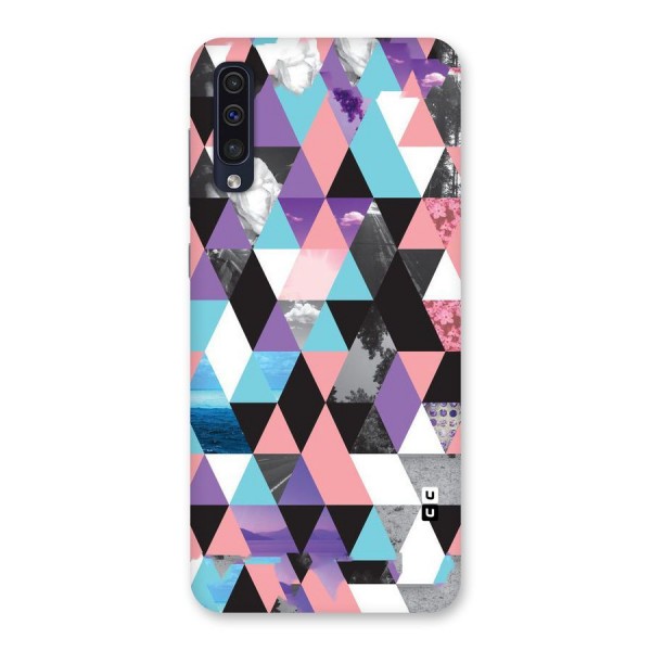 Abstract Splash Triangles Back Case for Galaxy A50