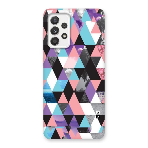 Abstract Splash Triangles Back Case for Galaxy A52