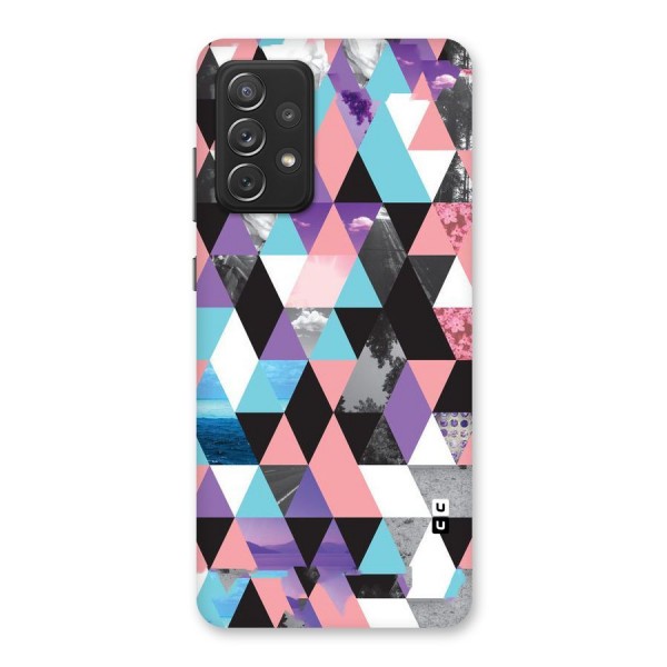 Abstract Splash Triangles Back Case for Galaxy A72