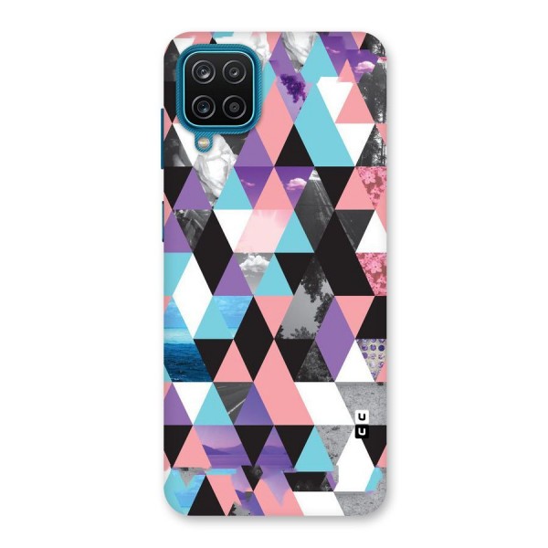 Abstract Splash Triangles Back Case for Galaxy F12