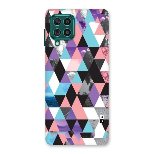 Abstract Splash Triangles Back Case for Galaxy F62