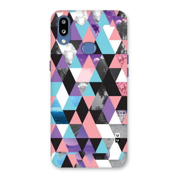 Abstract Splash Triangles Back Case for Galaxy M01s