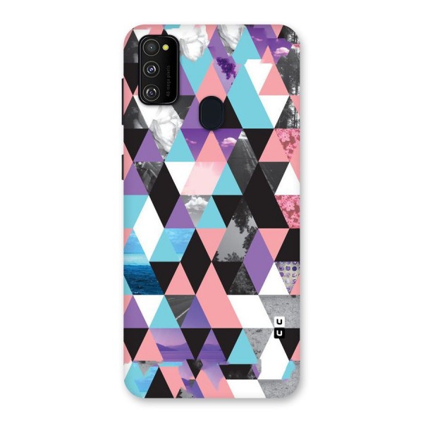 Abstract Splash Triangles Back Case for Galaxy M21