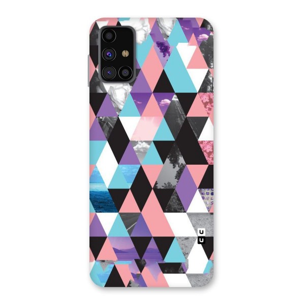 Abstract Splash Triangles Back Case for Galaxy M31s