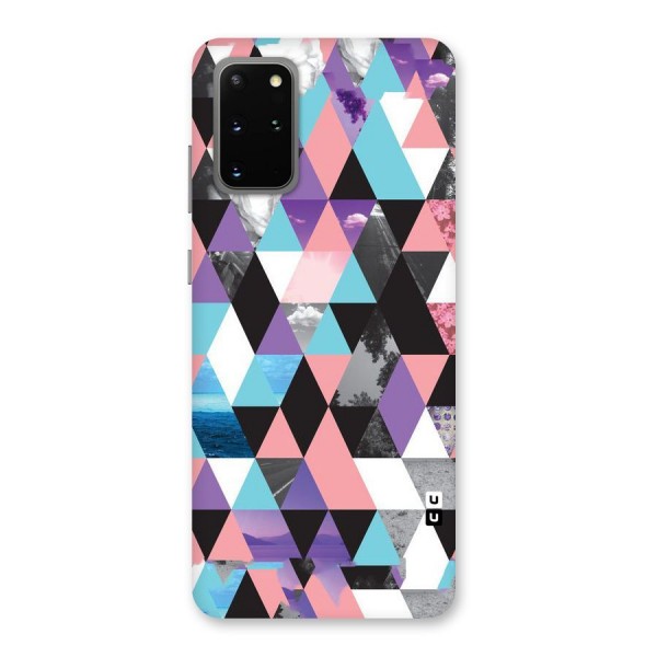 Abstract Splash Triangles Back Case for Galaxy S20 Plus