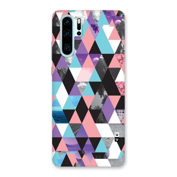 Abstract Splash Triangles Back Case for Huawei P30 Pro