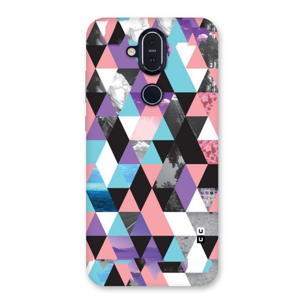 Abstract Splash Triangles Back Case for Nokia 8.1