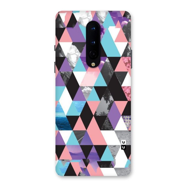 Abstract Splash Triangles Back Case for OnePlus 8