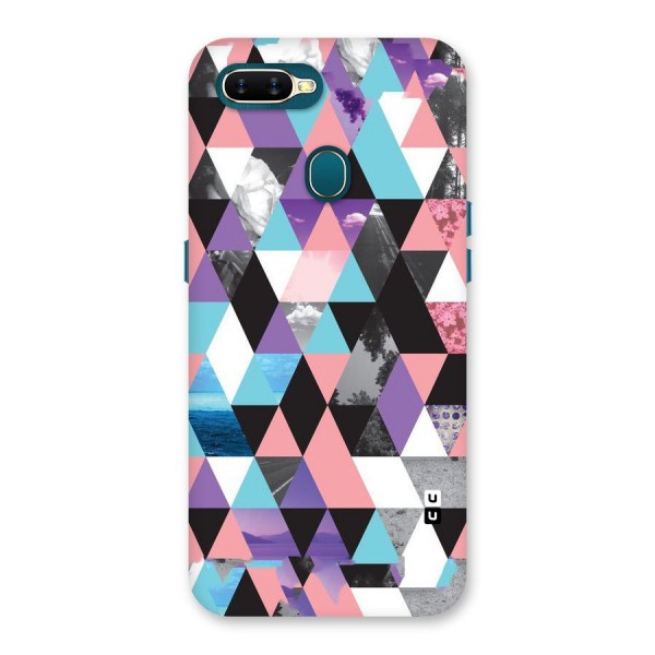 Abstract Splash Triangles Back Case for Oppo A12