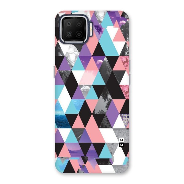 Abstract Splash Triangles Back Case for Oppo F17