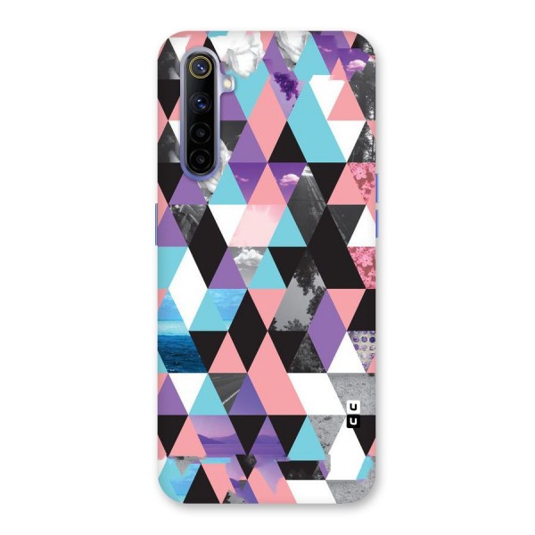 Abstract Splash Triangles Back Case for Realme 6