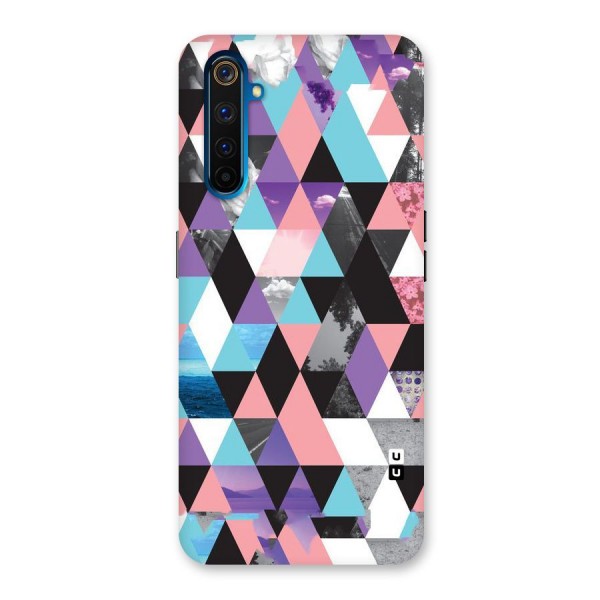 Abstract Splash Triangles Back Case for Realme 6 Pro