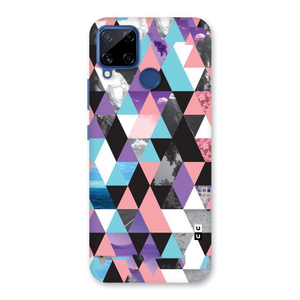 Abstract Splash Triangles Back Case for Realme C12