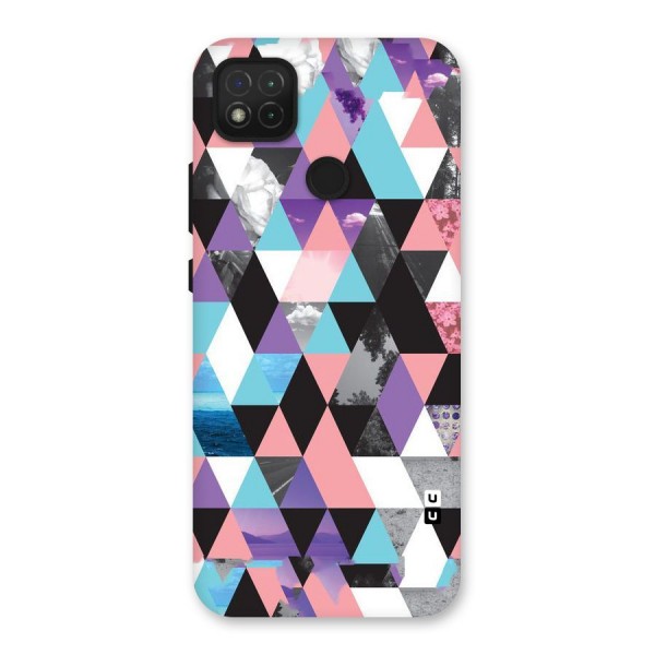 Abstract Splash Triangles Back Case for Redmi 9C