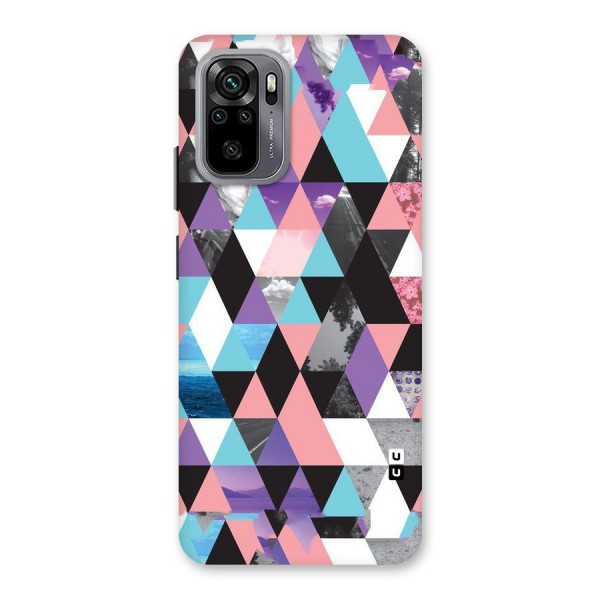 Abstract Splash Triangles Back Case for Redmi Note 10