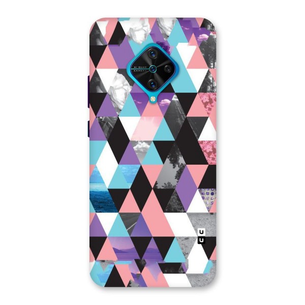 Abstract Splash Triangles Back Case for Vivo S1 Pro