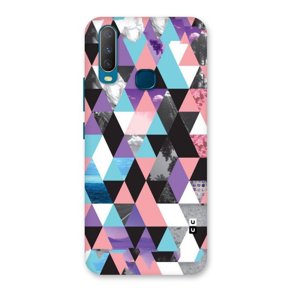 Abstract Splash Triangles Back Case for Vivo U10