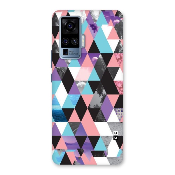 Abstract Splash Triangles Back Case for Vivo X50 Pro