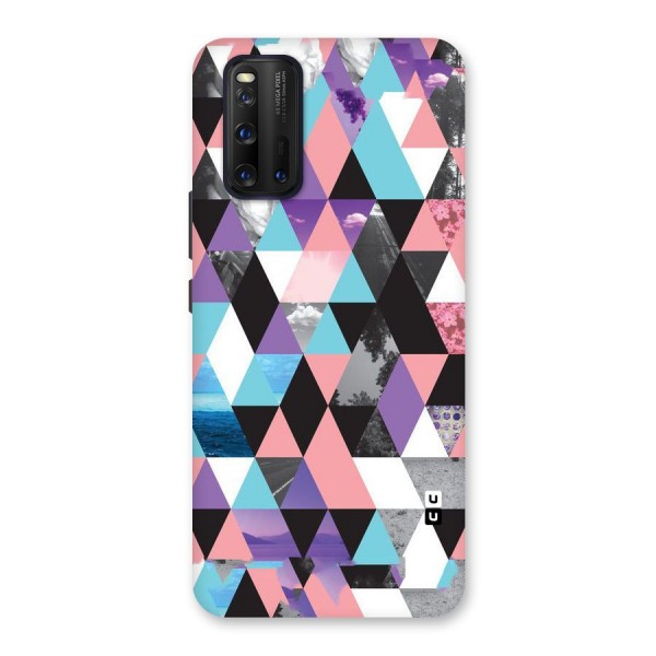 Abstract Splash Triangles Back Case for Vivo iQOO 3