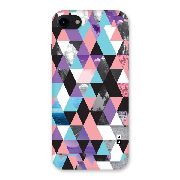 Abstract Splash Triangles Back Case for iPhone SE 2020