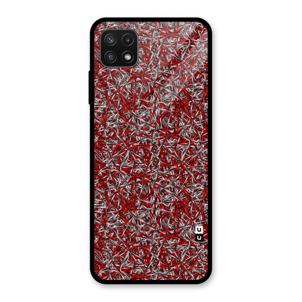 Abstract Threads Glass Back Case for Galaxy A22 5G