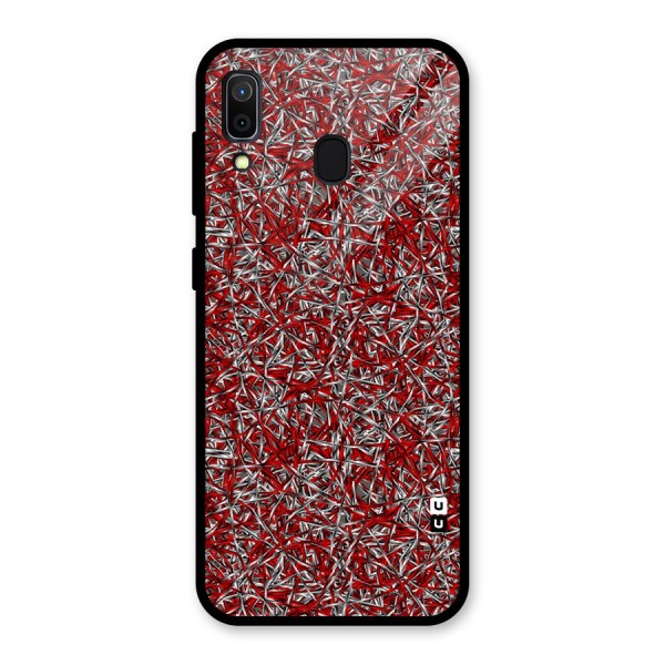 Abstract Threads Glass Back Case for Galaxy A30