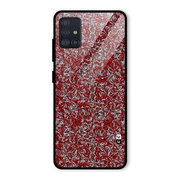 Abstract Threads Glass Back Case for Galaxy A51