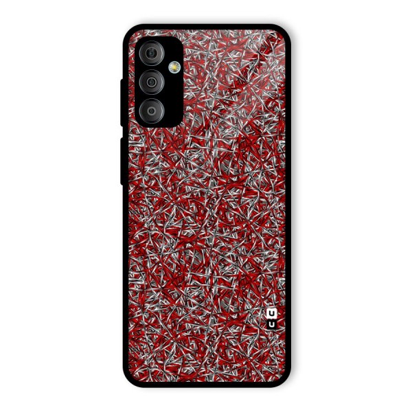 Abstract Threads Glass Back Case for Galaxy F23