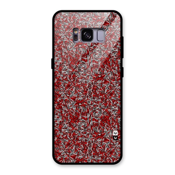 Abstract Threads Glass Back Case for Galaxy S8