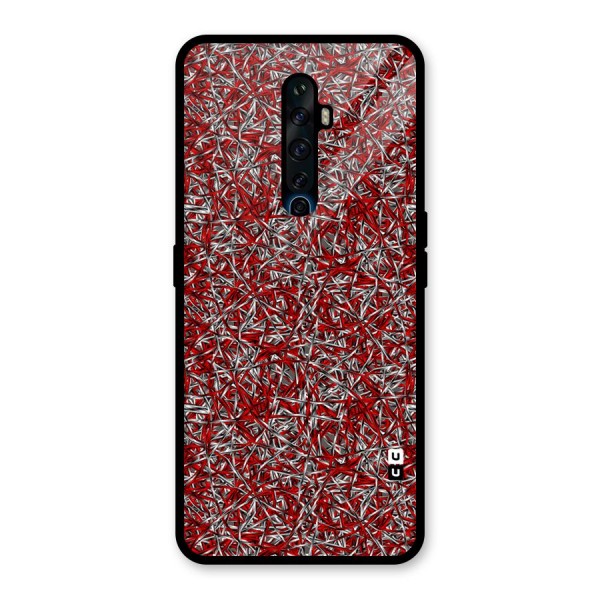 Abstract Threads Glass Back Case for Oppo Reno2 Z