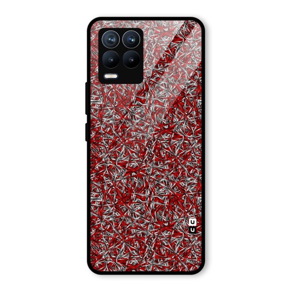 Abstract Threads Glass Back Case for Realme 8 Pro