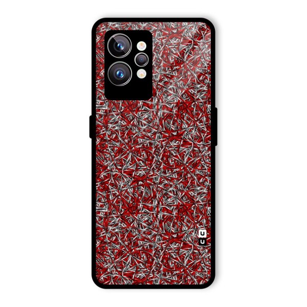 Abstract Threads Glass Back Case for Realme GT2 Pro