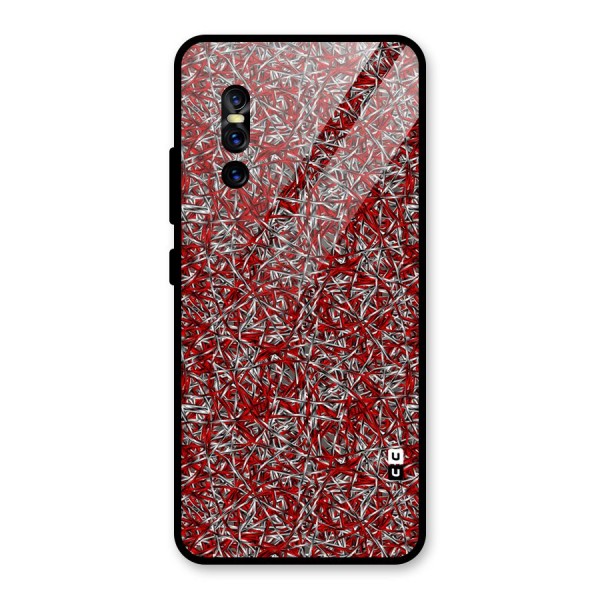 Abstract Threads Glass Back Case for Vivo V15 Pro