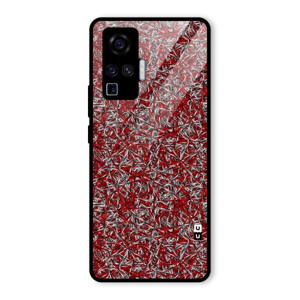 Abstract Threads Glass Back Case for Vivo X50 Pro