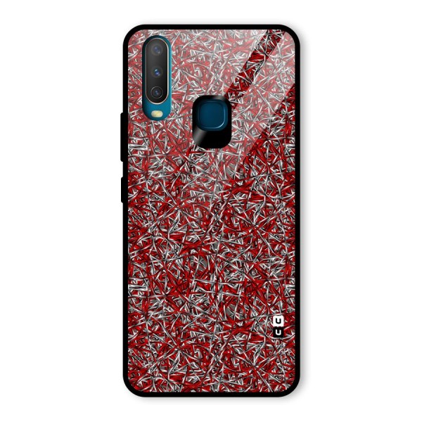 Abstract Threads Glass Back Case for Vivo Y12