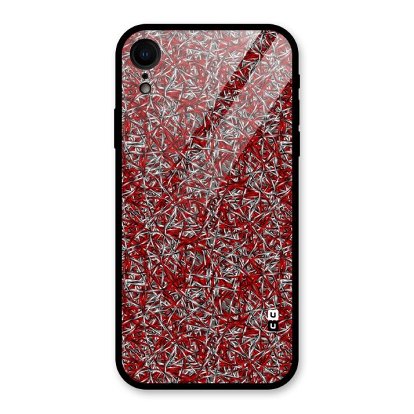 Abstract Threads Glass Back Case for XR