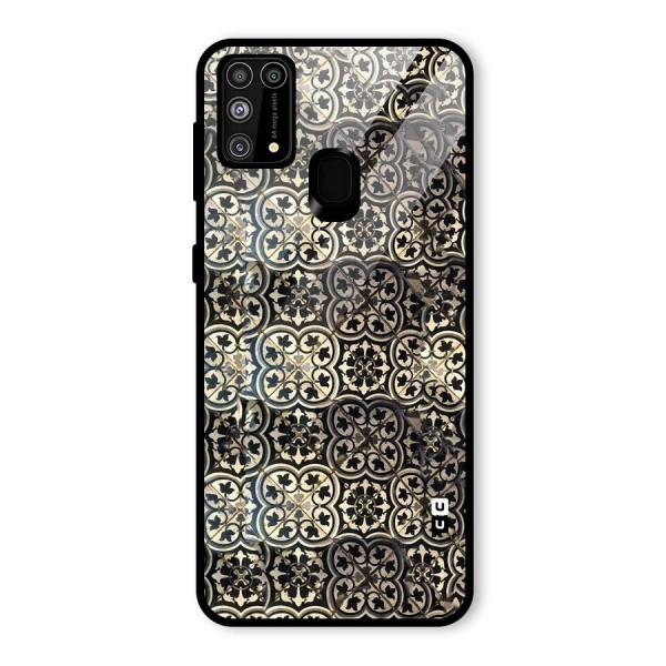 Abstract Tile Glass Back Case for Galaxy M31