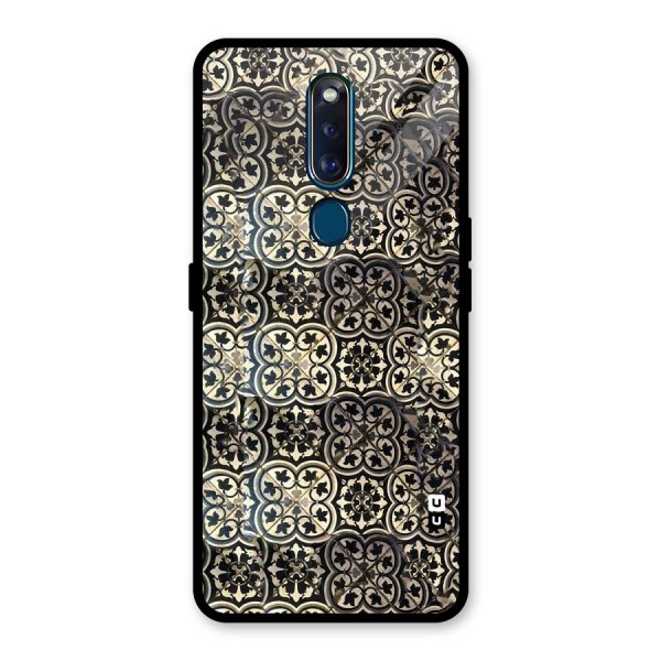 Abstract Tile Glass Back Case for Oppo F11 Pro