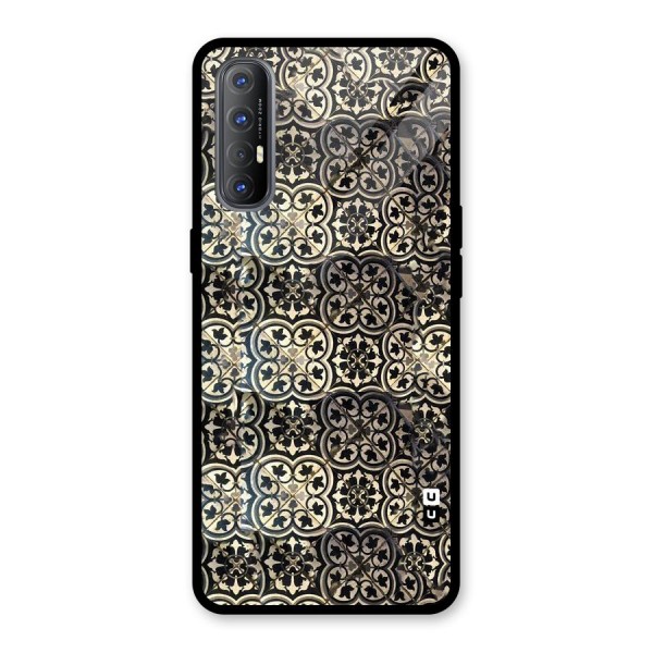 Abstract Tile Glass Back Case for Oppo Reno3 Pro