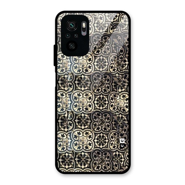 Abstract Tile Glass Back Case for Redmi Note 10