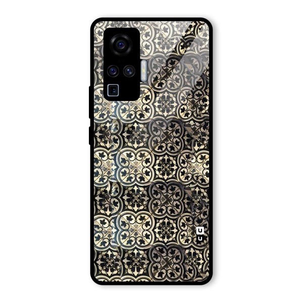 Abstract Tile Glass Back Case for Vivo X50 Pro