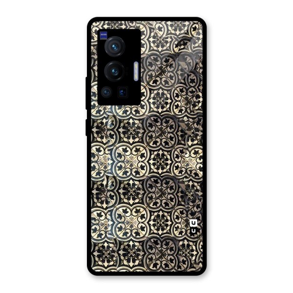 Abstract Tile Glass Back Case for Vivo X70 Pro