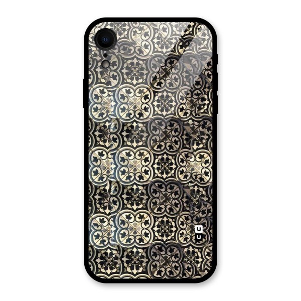 Abstract Tile Glass Back Case for XR