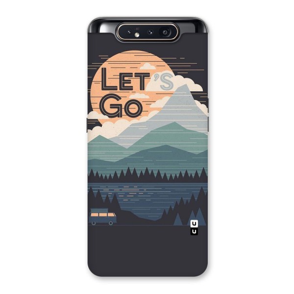 Abstract Travel Back Case for Galaxy A80